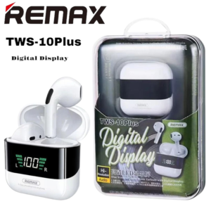 Ecouteurs Remax TWS-10PLUS Version améliorée 200mAh Bluetooth 5.4 pour iOS et Android- Blanc