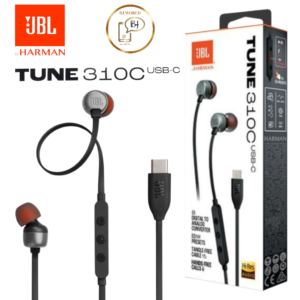 Écouteurs JBL Tune 310C USB-C avec connectivité USB-C-NOIR