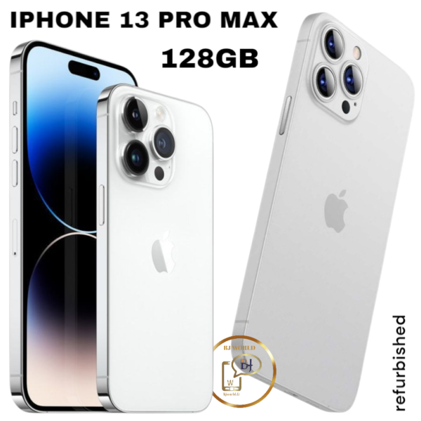 iPhone 13 PRO MAX reconditionné (128 Go, AAA+) Batterie Capacité 100 % – ARGENT