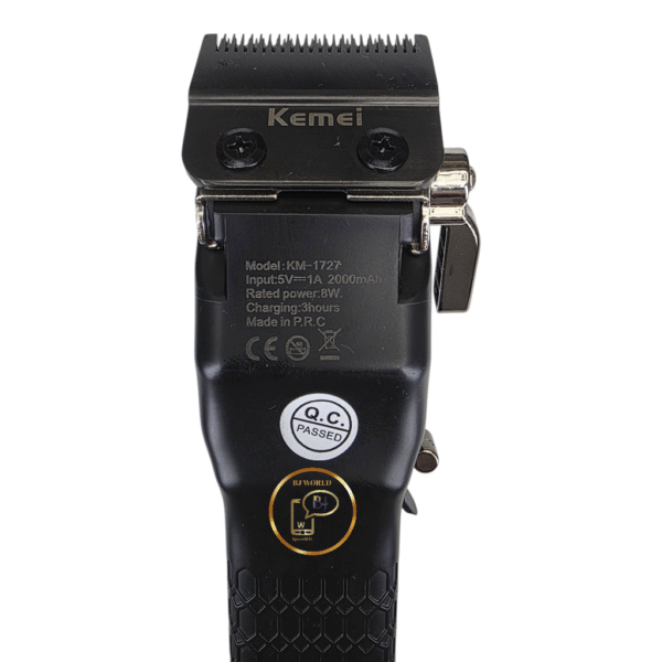 Kemei KM-1727 Lame professionnelle double USB pour couper et raser les poils. Batterie 2 000 mAh. – Image 4