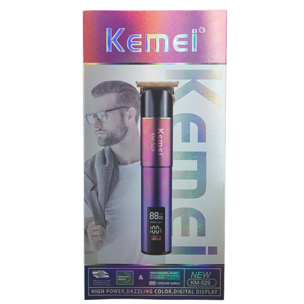 Kemei KM-529 Lame professionnelle double USE pour couper et raser les poils. Batterie 1200 mAh. – Image 3