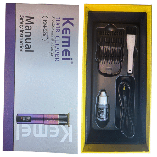 Kemei KM-529 Lame professionnelle double USE pour couper et raser les poils. Batterie 1200 mAh. – Image 5