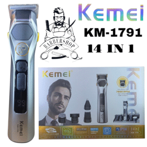 Kemei KM-1791-14 EN 1 Lame professionnelle double USE pour couper et raser les poils. Batterie 1200 mAh.