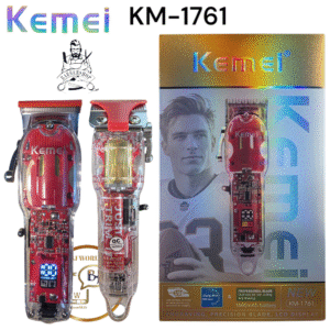 Kemei KM-1761-14 EN 1 Lame professionnelle double USE pour couper et raser les poils. Batterie 1800 mAh.