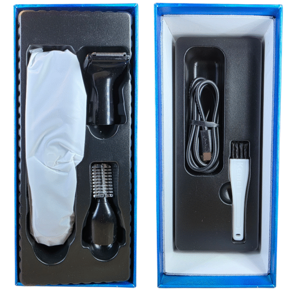 Kemei KM-313- 3IN1 Lame professionnelle double USB pour couper et raser les poils. Batterie 600mAh – Image 6