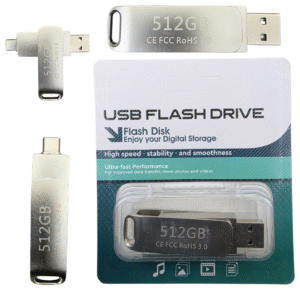 Clé USB USB-C 512 Go, haute vitesse, stabilité et fluidité