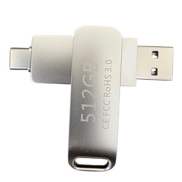 Clé USB USB-C 512 Go, haute vitesse, stabilité et fluidité – Image 3