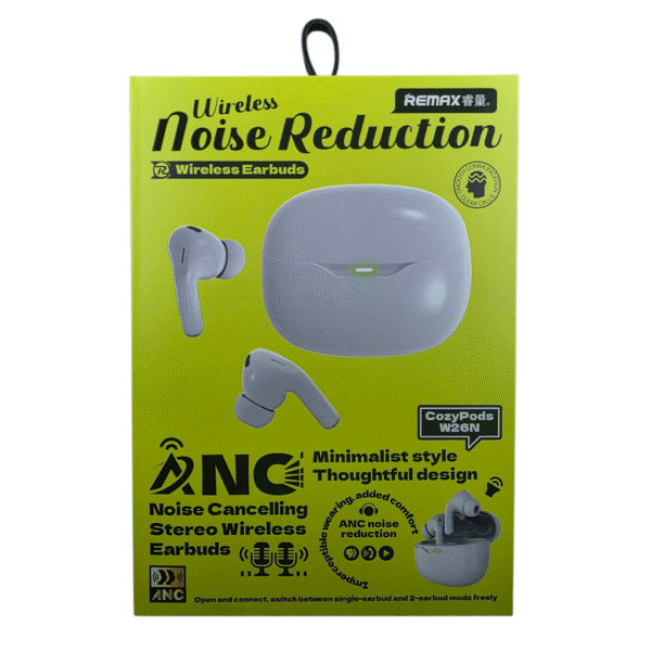 Ecouteurs Remax COZYPODS W26M- Version améliorée 300mAh Bluetooth 5.4 pour iOS et Android- Blanc – Image 5
