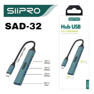 SIPRO HUB USB 4-EN-1 CHARGEMENT ET TRANSFERT DE DONNÉES HAUTE VITESSE-SAD-32