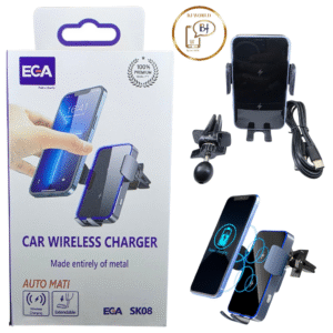 Chargeur sans fil pour voiture EGA SK08, ouverture et fermeture automatiques, entièrement en métal