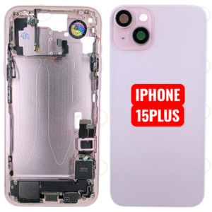 Chassis Iphone 15 PLUS Avec Toutes Les Petites Pièces RECONDITIONNE-ROSE