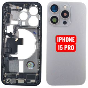 Chassis Iphone 15 PRO Avec Toutes Les Petites Pièces RECONDITIONNE-TITANE NATUREL
