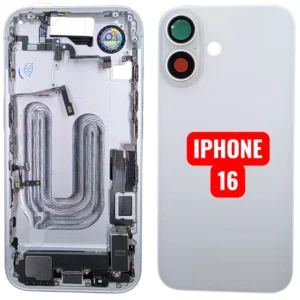 Chassis Iphone 16 Avec Toutes Les Petites Pièces RECONDITIONNE-BLANC