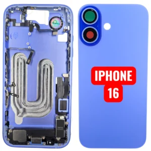 Chassis Iphone 16 Avec Toutes Les Petites Pièces RECONDITIONNE-BLEU