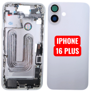 Chassis Iphone 16 PLUS Avec Toutes Les Petites Pièces RECONDITIONNE-Blanc