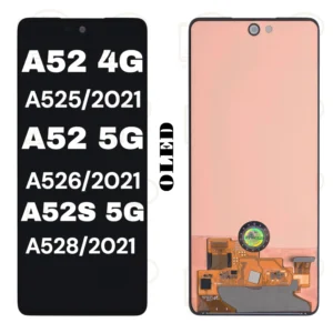 Écran OLED de remplacement sans cadre pour Samsung Galaxy A52 4G (A525 / 2021) / A52 5G (A526 / 2021) / A52s 5G (A528 / 2021)